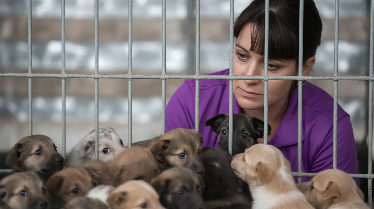Shelter with empty animal kennels indicating closure due to financial challenges