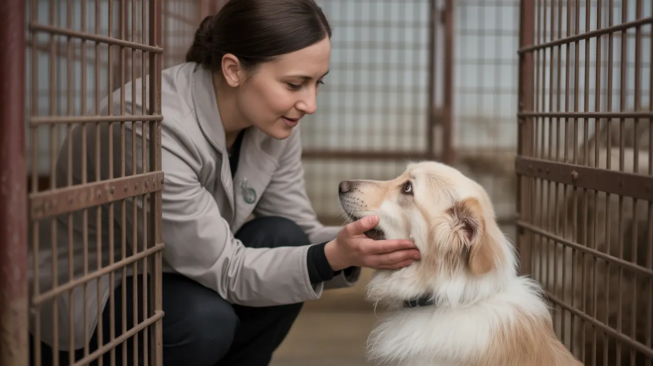 Crowded animal shelter with rescued dogs awaiting care