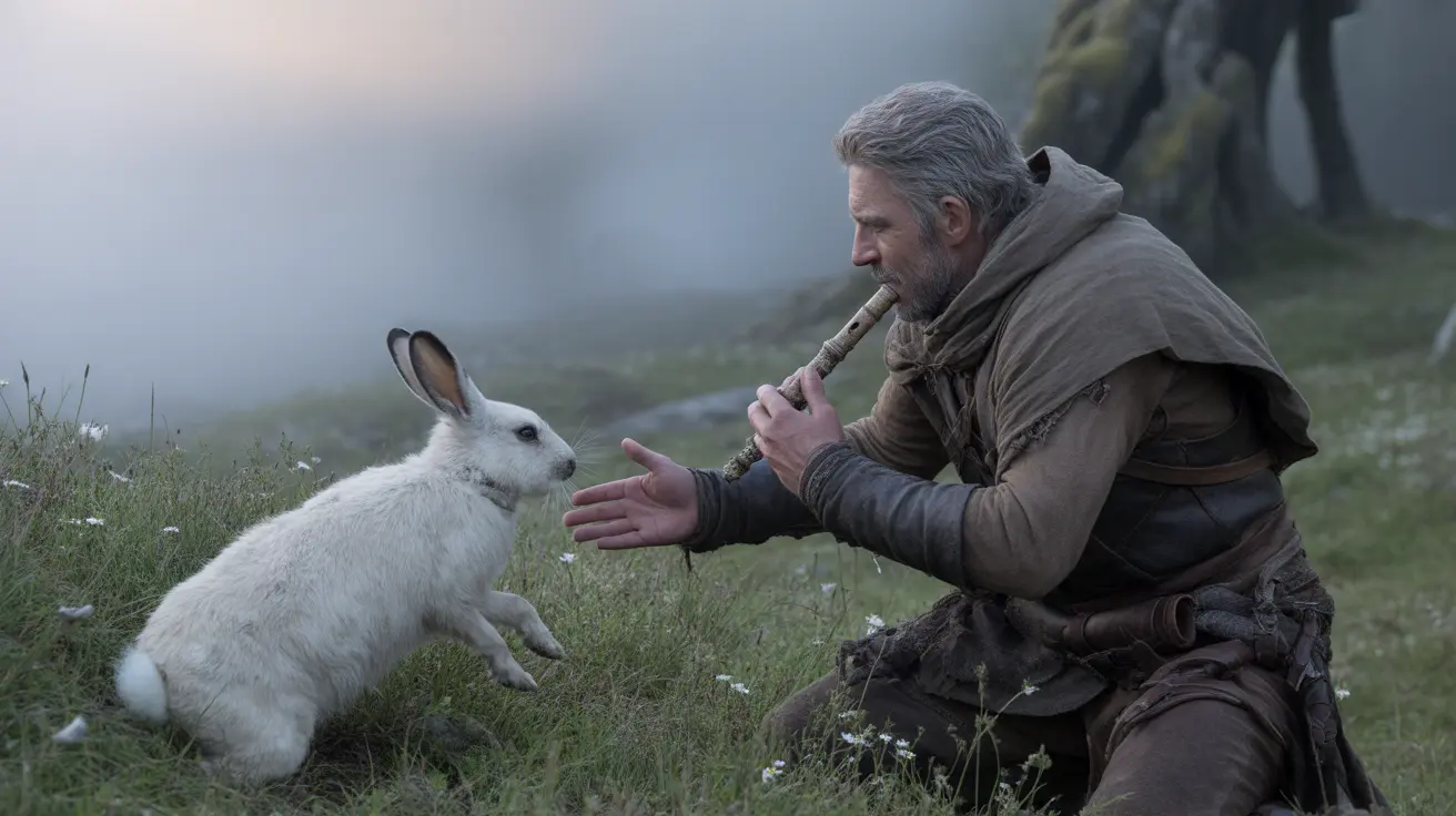 Player using a Taming Flute to bond with forest animals in 99 Nights in the Forest