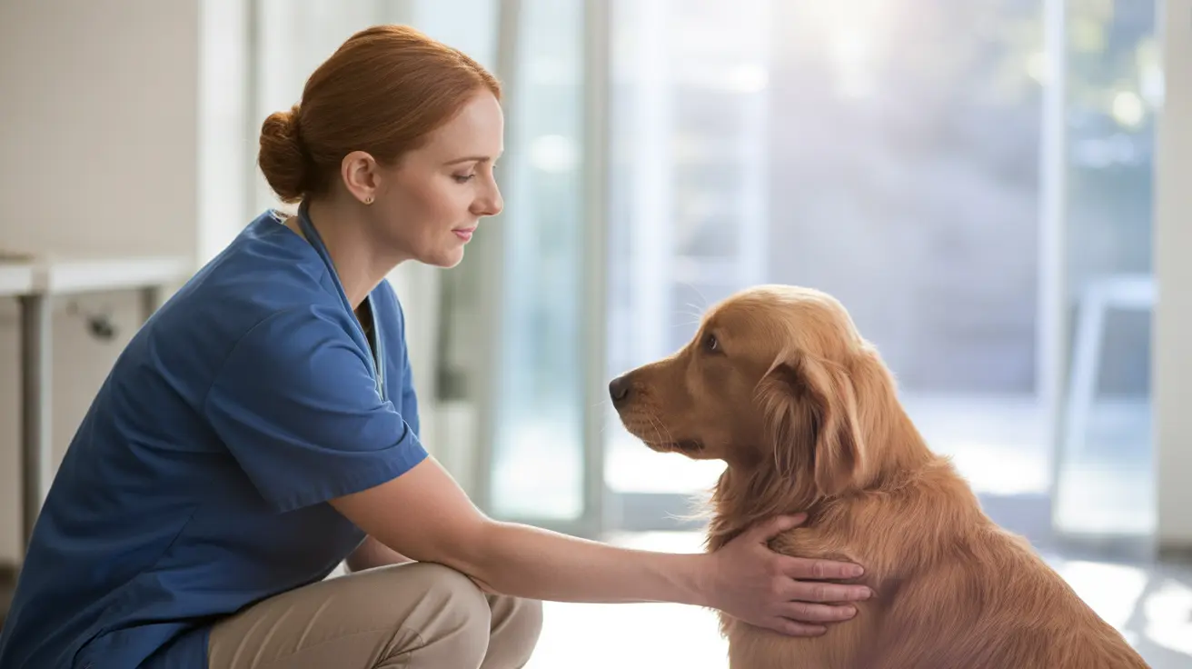 A happy dog interacting positively with its owner during training