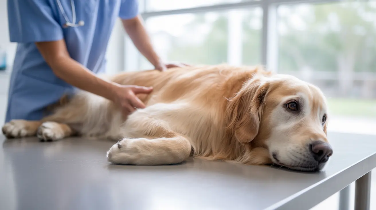 A dog and a cat sitting together outdoors surrounded by natural environment