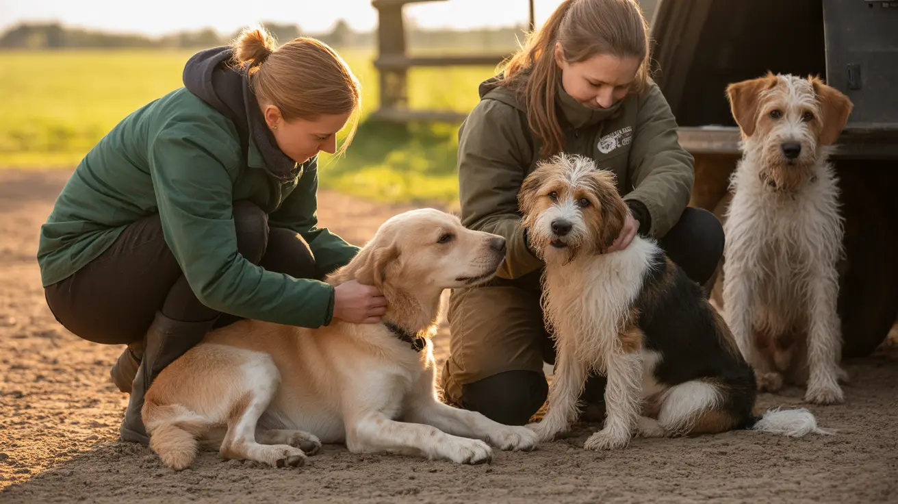 Volunteers caring for rescued animals near Wisconsin Dells