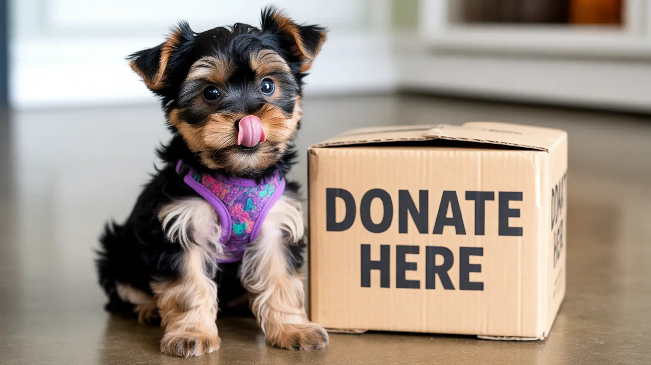 A happy dog named in honor of a generous animal charity donor